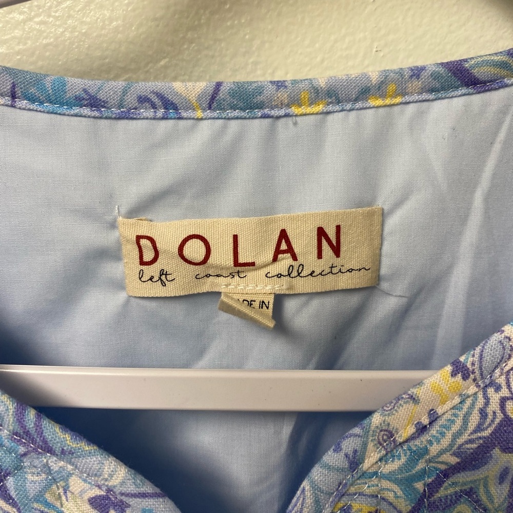 Dolan Left Coast Anthropologie Bow-Front Len Quilted Lady Jacket Blue Small - Picture 4 of 7